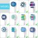 Huzu 6-Pack Toothbrush Covers for Oral-B Electric Heads | Protective Caps for Toothbrush Hygiene - Buy Online on GoSupps.com