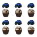 Pickup Cupcake Topper 24Pcs Pickup Theme Birthday Cupcake Decoration Pickup Enthusiast Theme Happy Birthday Cupcake Topper for Boy's Men' Birthday Party Decorations