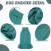 Warm Winter Pet Costume Sweater for Dogs & Cats - Stylish Jackets for Yorkshire Terriers Dachshunds French Bulldogs & More in Peacock Green - Buy Online on GoSupps.com