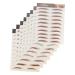 Mipcase 8 Sheets Imitation Eco Eyebrow Sticker Stickers Elf Lip Balm Makeup Eyebrow Sticker Eyebrow Lines 3d