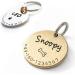 Engraved Personalized Dog Collar Trailer - Paws & Peewees | Custom Name Symbol & Phone Number Badge - 28mm Silver Gloss - Buy Online on GoSupps.com
