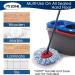 MXZONE 4 Pack Spin Mop Head Replacement for EasyWring RinseClean Mop - Microfiber Blue 4pcs - Buy Online on GoSupps.com