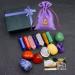Healing Crystals Kit Chakra Energy Raw Gemstones 7PC Chakra Stone and 7PC Wand Tumbled Stones Crystal Set with Gift Box Gemstones Healing Crystals Sets for Meditation Anxiety Relief Yoga Set2