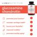 Luma Nutrition Glucosamine Chondroitin MSM with Turmeric and Boswellia - Joint Supplement for Men and Women - 90 Capsules - Buy Online on GoSupps.com