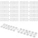SYF-UN 240 Pcs Clear Round False Nail Display Tips Transparent Nail Art Display Chart Nail Art Color Nail Swatch Sticks with Adhesive Sticker for Nail Polish Board Color Display