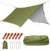 Unigear Hammock Rain Fly Camping Tarp, 15x14FT/12x10FT Multifunctional Waterproof Hexagon Tent Tarp, Lightweight and Compact for Backpacking, Hiking, Traveling Green 12 x 10 ft
