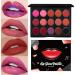 Palette de rouge l vres de maquillage palette de brillance l vres - Palette de brillance l vres hydratante de 15 couleurs | Hydrating Makeup Lipstick Portable construisible pour petite amie f - Buy Online on GoSupps.com