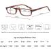 Buy MODFANS Fashion Reading Glasses +2.5 - 4 Pack Narrow Frame Spring Hinge for Men & Women | Stylish & Comfortable - Buy Online on GoSupps.com