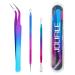 Blackhead Remover Tool JOLIFILE 3 Pcs Pimple Popping Kit Removing Spot Extractor Tools for Nose Facial Popper Whitehead-Colorful 3 Count (Pack of 1)