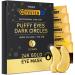 Tibobo 24K gold eye pads 12 pairs of gel eye patches eye pads against dark circles with hyaluron and collagen antiaging under eye pads against bags and wrinkles eye pads masks