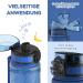 Luyiilo 500ml Leak-Proof Childrens Drinking Bottle - BPA-Free Sports Bottle for School Hiking & Gym with Fruit Insert - Blue - Buy Online on GoSupps.com