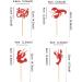 Ercadio 24 Pack Crawfish Cupcake Toppers Red Glitter Lobster Cupcake Picks Ocean Lobster Theme Party Baby Shower Birthday Party Cake Decorations Supplies New Red - Buy Online on GoSupps.com