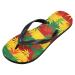 Mnsruu Flip-Flops with Marijuana Leaves | Striped Multi-Colored Design for Home Hotel Spa & Travel | Unisex Footwear for Men & Women - Buy Online on GoSupps.com