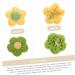 EXCEART 50 Pcs Hairpin Accessories Bow Phone Case Knitted Flowers Patches Puff Flower Diy Charm Child Plaque - Buy Online on GoSupps.com
