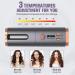 USB Rechargeable Cordless Hair Curler with LCD Display - Portable Automatic Curling Wand for Home and Travel - Silver - Buy Online on GoSupps.com