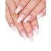 Morily 24Pcs Pink Press on Nails Medium Length Long Ombre Fake Nails Kit with Rhinestones Design Glossy Crystal False Nail Acrylic Finger Nail Art Tips Artificial Manicure for Women and Girls Z48