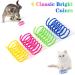 Fuyamp 16 Pcs Cat Colorful Springs Toys Cat Spring Toys for Kittens BPA Free Plastic Interactive Toys to Keep Fit for Swatting Biting Hunting Healthy Play Kitten Toys - Buy Online on GoSupps.com