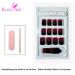 Shop False Nails Bling Art Red Black French Squoval - 24 Medium Acrylic Tips for Stunning DIY Nail Art - Buy Online on GoSupps.com