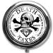Pill Box Case Pillbox Holder Trinket Stash Box Arsenic Vintage Style Medicine Vitamin Pill Organizer Case (Diamonds and Skeletons)