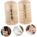CALLARON 2pi ces Peigne Antipelliculaire Double Face pour Chien Peigne Bambou Naturel avec Dents Fines pour Toilettage Compact et Facile Ranger - Buy Online on GoSupps.com