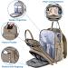 Dikaslon Large Diaper Bag Backpack - Multifunctional Baby Bag with Pacifier Holder & Stroller Belts for Mom & Dad (Khaki) | International Shipping - Buy Online on GoSupps.com