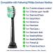 Aoremon Replacement Toothbrush Heads for Philips Sonicare | Compatible with 4100, 5100, 6100 - Black - Buy Online on GoSupps.com