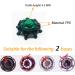 28 Count 5MM Fast Lock Golf Spikes - Easy Install Replacement Cleats in Black/Green - Buy Online on GoSupps.com