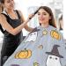 Waterproof Barber Cape - Halloween Ghost & Pumpkin Unisex Hair Cutting Bib for Men | Cheetah Design - Buy Online on GoSupps.com