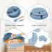 Buy DreamHigh 7-Piece BPA-Free Children s Tableware Set | Dishwasher-Safe Silicone Baby Dishes with Suction Cups Bibs & Spoon for Toddlers & Babies - Shop Now! - Buy Online on GoSupps.com