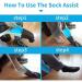 Bonarty Sock Slider Aid | Easy Sock Helpers for Older Adults & Pregnant Women - Perfect for Stacking Socks & Stockings - Buy Online on GoSupps.com