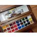 Csy Art Gallery Handmade Airtight Wooden Watercolor Palette Travel Paint Tray Box - Walnut Big Size with Acrylic Pallets and Half Pans Grid for Watercolor, Gouache, Acrylic Paint - Buy Online on GoSupps.com