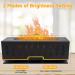 Flame Aroma Essential Oil Diffuser 200ml - Cool Mist Humidifier with Auto-Off 2 Modes & 4 Timers for Bedroom & Home - Black Gray-Black - Buy Online on GoSupps.com