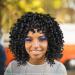 Cute Hair Clips European And American Small Curly African Ladies Wig Rod Fluffy Fiber High Temperature Silk Headgear Suitable For Black Women Large Cap Wigs for Women Pink One Size - Buy Online on GoSupps.com