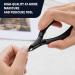 FVION Cuticle Trimmer Professional Cuticle Nippers Rubber Coated Handle Manicure Tools Stainless Steel Cuticle Cutter for Nails (5mm) Dark - Buy Online on GoSupps.com