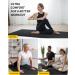 CAMBIVO Extra Long Yoga Mat for Women and Men - Non Slip Exercise Mat for Pilates, Fitness, Barefoot Workouts - 84 x 30 x 1/4 - Home Gym Studio - Black - Buy Online on GoSupps.com