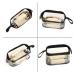 Clear Makeup Bags - Small Travel Cosmetic Bag Waterproof Transparent TSA Approved Toiletry Pouch for Women - Black - Buy Online on GoSupps.com