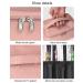 Pink Nail Polish Travel Case with Compartment Organizer - Manicure Set Accessories Bag - Buy Online on GoSupps.com