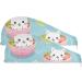Cute Cartoon Cat Hair Towel 2 Pack | Super Absorbent Quick Dry Hair Turbans for Women & Girls - Buy Online on GoSupps.com