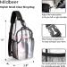 Mildbeer Small Clear Sling Bag - Stadium Approved Transparent Bag for Concerts, Festivals, Sports Games & Work - Black - Buy Online on GoSupps.com