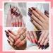 Mirror Chrome Nail Powder Set - 6 Metallic Rose Gold Shades with Sponge Sticks for Nail Art - 1g/Jar G-Orange - Buy Online on GoSupps.com