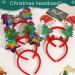 xbiez Mistletoe Headband for Christmas Head Boppers Headwear Hair Hoop for Halloween Christmas Headpiece Party Supplies Magenta - Buy Online on GoSupps.com