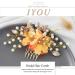 IYOU Bridal Wedding Hair Comb Gold Daisy Flower Headpiece Leaf Bridesmaid Bride Hair Accessories for Women and Girls - Buy Online on GoSupps.com