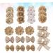 Cabilock 24pcs 1 Set Ornaments DIY Jute Handmade Party Craft Vintage Christmas Floral in Rustic Materials As Shown Medium - Buy Online on GoSupps.com