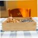 PRETYZOOM Snack Candy Serving Handle Case Fruit Divided with -Compartment Home Food Hollow Wooden Appetizer 25X6.5cm As Shown 2 - Buy Online on GoSupps.com