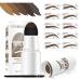 Eyebrow Stamp  Eyebrow Stencil Kit and Eyebrow Brushes  Brow Stamp and 10 - Shaping Kit for Perfect Brow  Long-lasting  Waterproof Eyebrow Pomade. (Dark Brown) Brown(Dark)