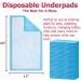 Dealmed Economy Absorbency Medical Underpads 100 Count | 2-Ply Tissue Fill for Pet Pads and Furniture Protection | 17 x 24 Blue Barrier | 1 Pack - Buy Online on GoSupps.com