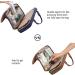 BAGSMART Large Hanging Travel Toiletry Bag for Women | Dark Blue | Full-Sized Container Holder - Buy Online on GoSupps.com