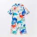 BONVERANO Baby Boys Swimsuit | UPF 50+ Sun Protection | 6-9 Months | White Dinosaur - Buy Online on GoSupps.com