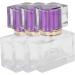 Perfume Dispenser Portable Square 3 Piece Refillable Perfume Bottle for Storing Perfumes/Essential Liquids/Liquids (Purple) - Buy Online on GoSupps.com
