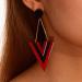 Feyley Triangular Seam Earrings | Minimalist Acrylic Geometric Dangling Jewelry for Women & Girls - White - Buy Online on GoSupps.com
